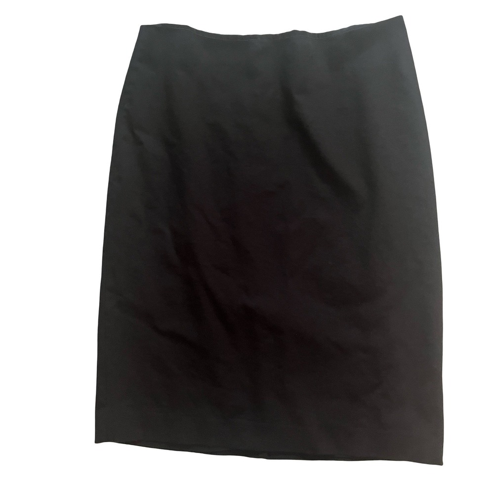 Talbots Women's Size 6 Black Pencil Skirt Career Formal Knee Length Midi Work